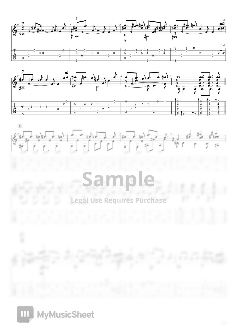 Yoko Takahashi - A Cruel Angel’s Thesis (Fingerstyle guitar) TAB by