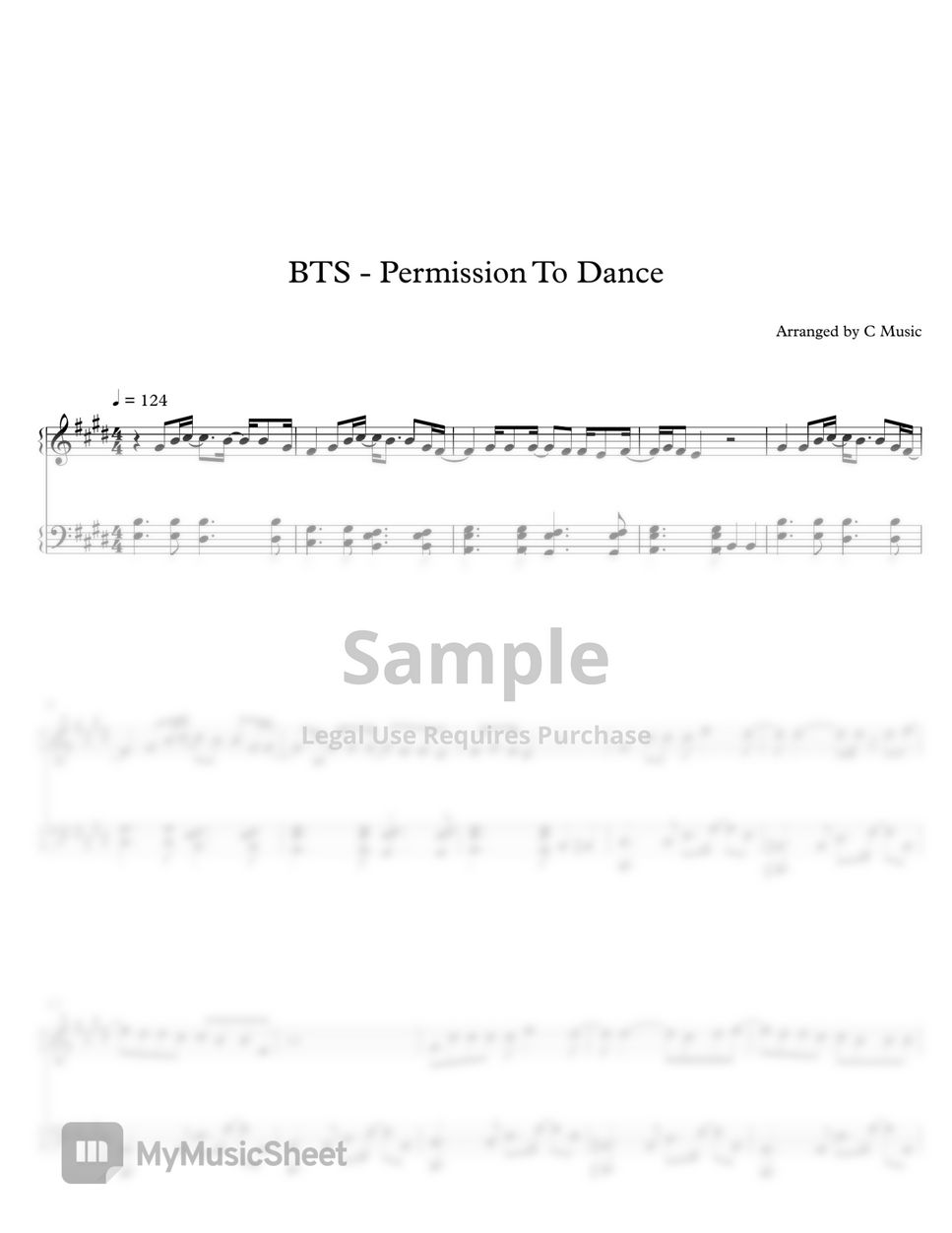 BTS 방탄소년단 - Permission to Dance by C Music