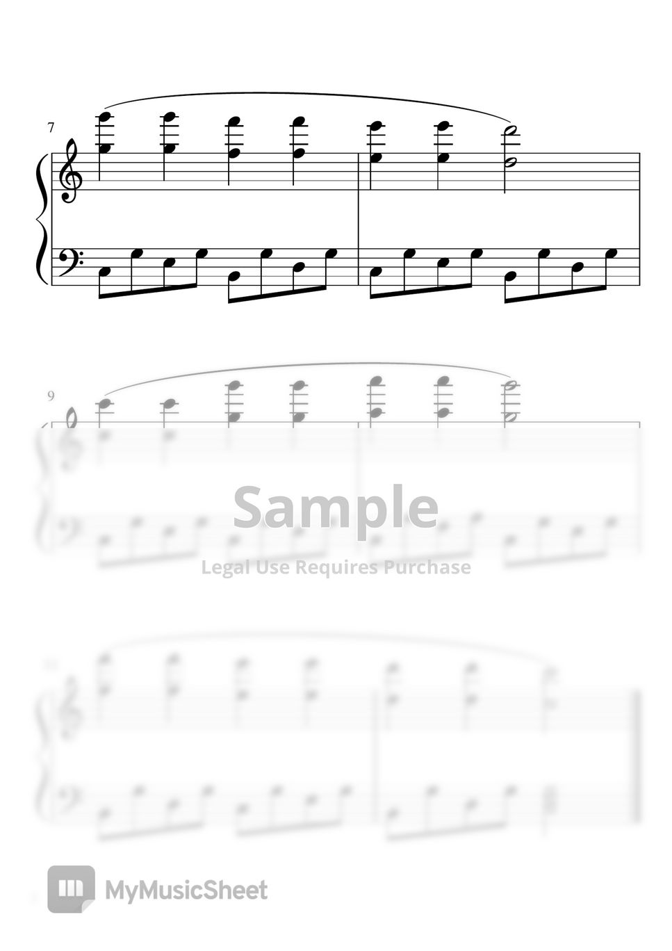 twinkle-twinkle-little-star-octave-piano-solo-beginner-sheets-by