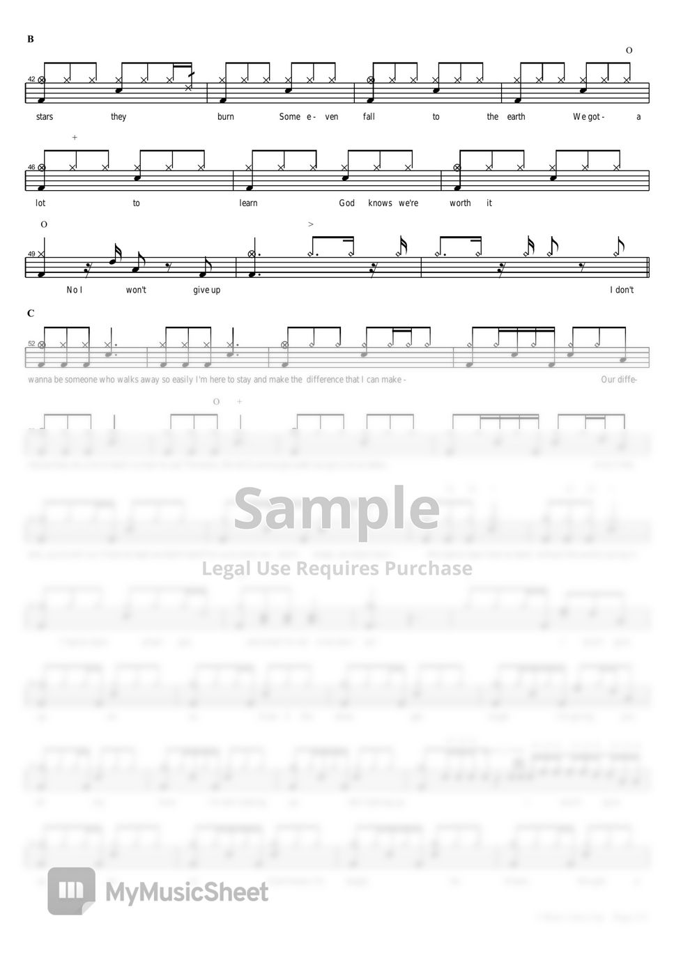 gift-i-won-t-give-up-sheets-by-copydrum