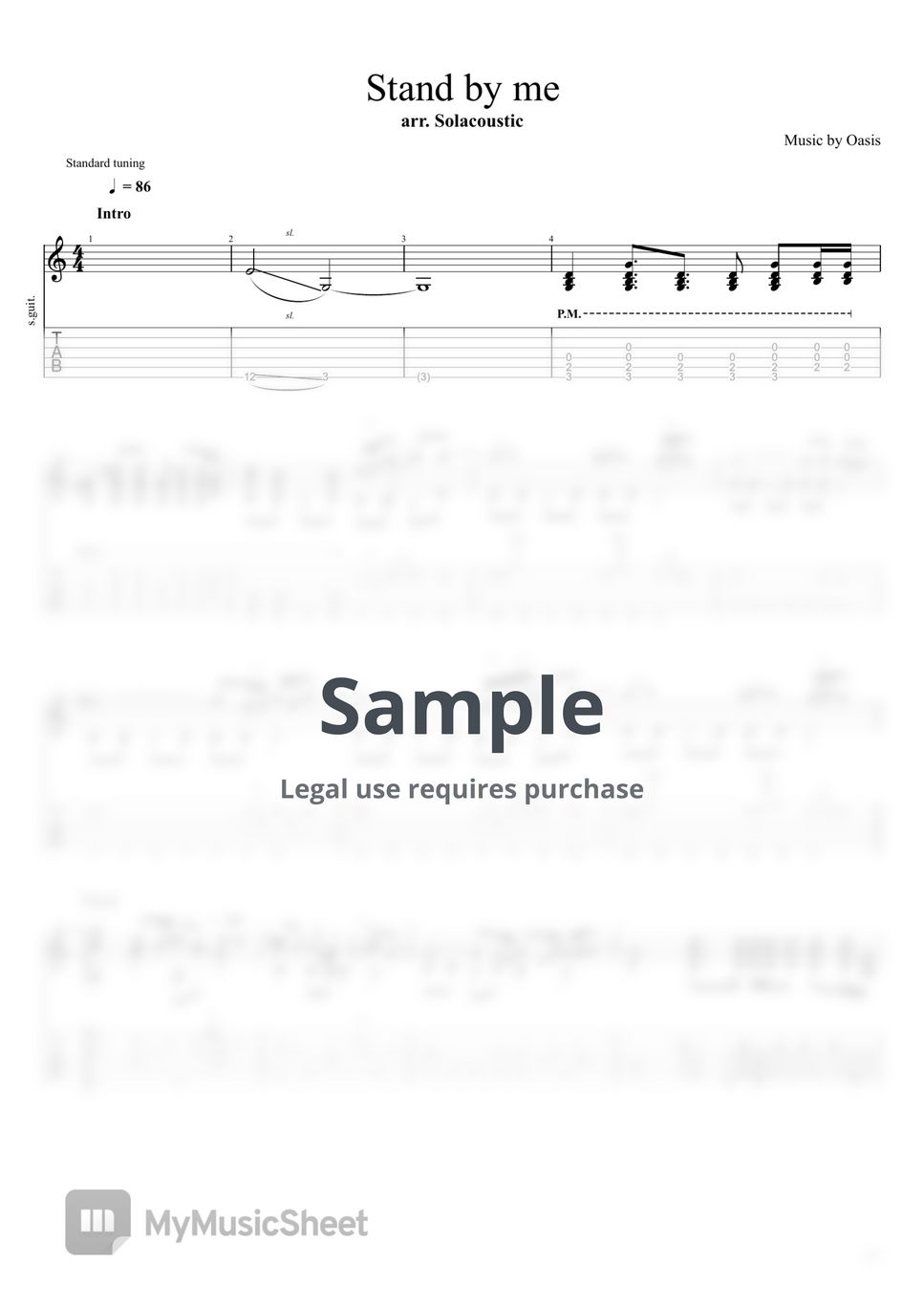Oasis Stand by me Sheets by Solacoustic