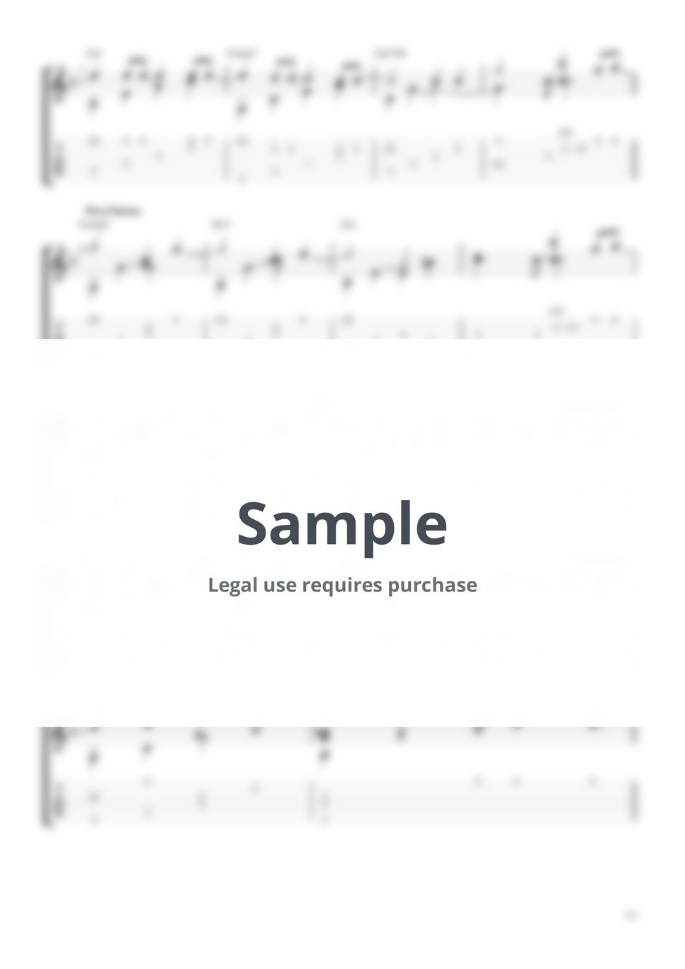 Aimer Torches (Vinland Saga ED) Tab + 1staff by Eddie van der Meer
