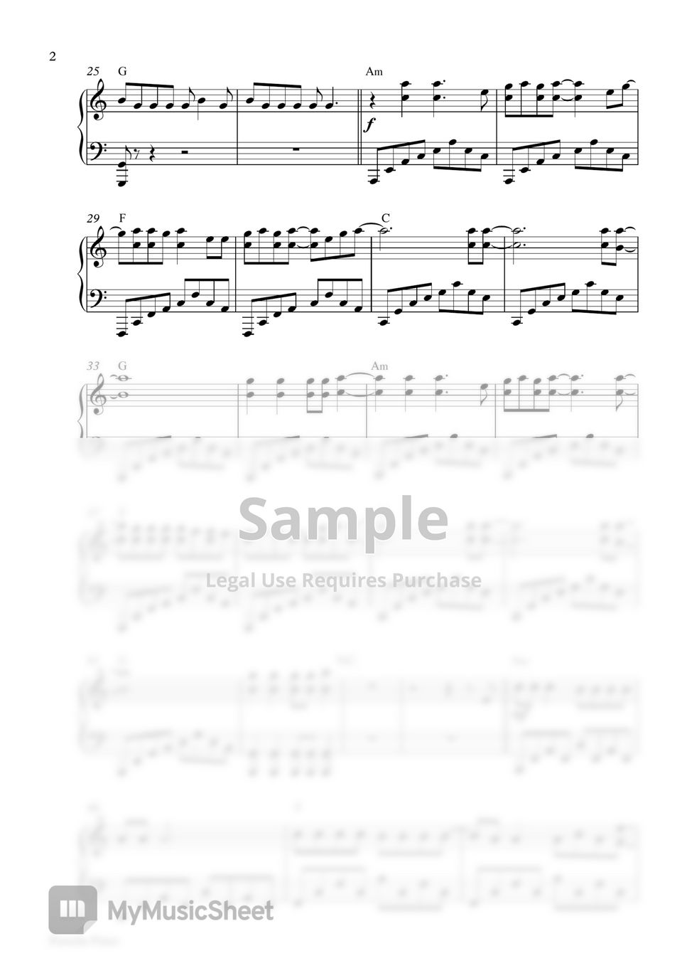DUA LIPA - Physical (Piano Sheet) by Pianella Piano