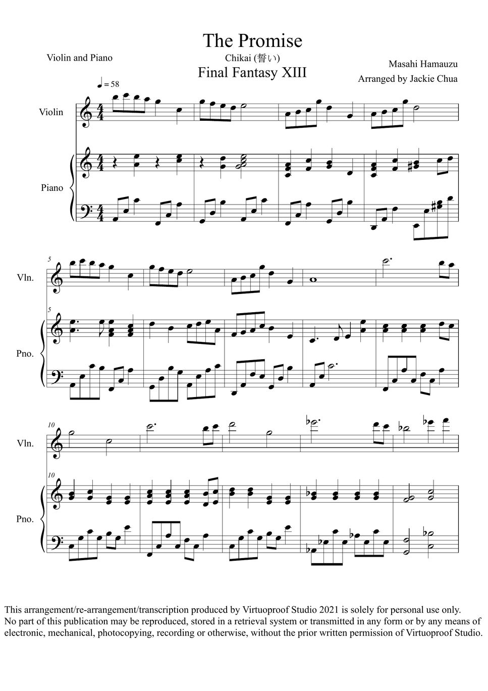 ☆ One Piece-海賊王 - Kokoro No Chizu Sheet Music pdf, - Free Score Download ☆