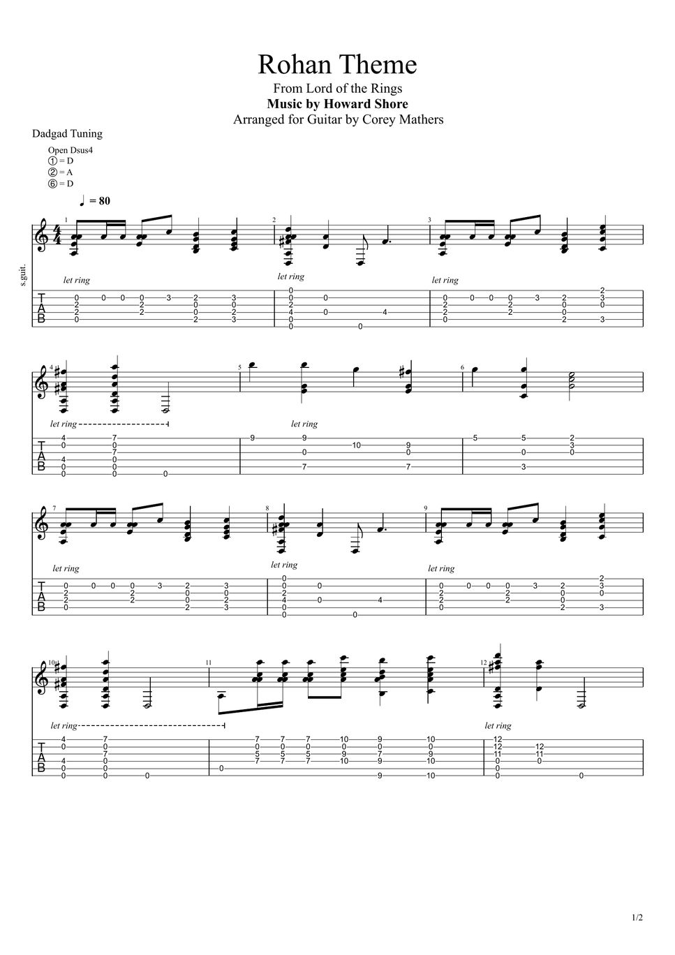 from-the-lord-of-the-rings-rohan-theme-sheets-by-corey-mathers
