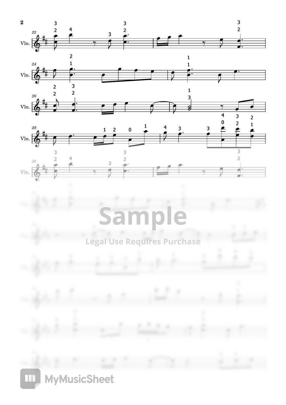 Rainy Day - Destiny Sheets by Packetsss Violin