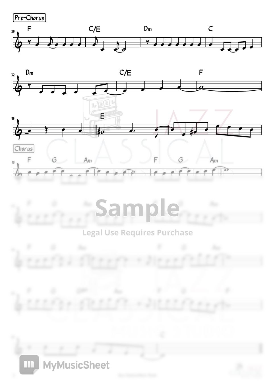 Goose House Hikaru Nara Sheets by Jazz Classical Music Studio