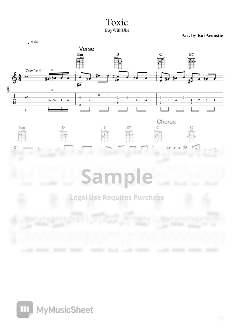 boywithuke toxic ukulele tutorial 