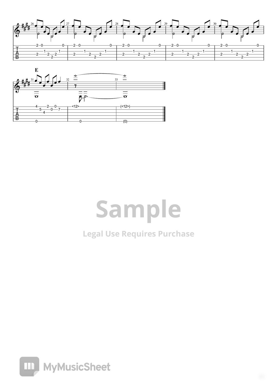 Yusuf / Cat Stevens The Artist (Fingerstyle Guitar) Sheets by Snippet