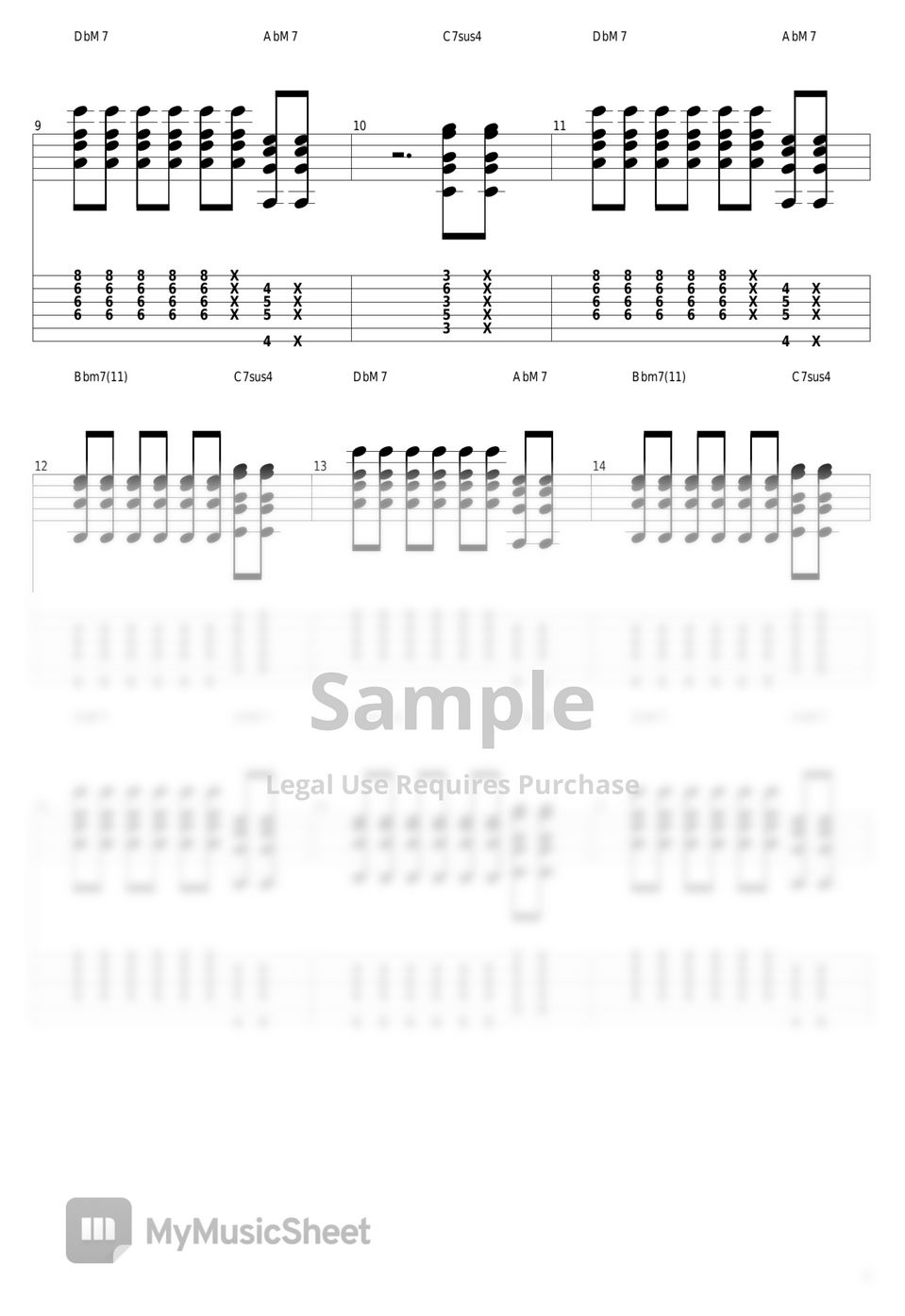 Steve Lacy - Bad Habit by guitar cover with tab