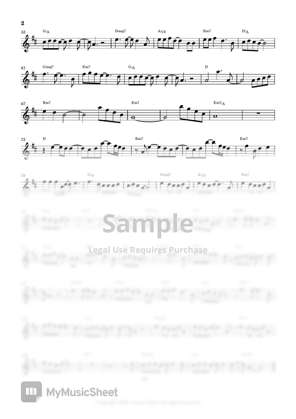 Wham! - Last Christmas (Flute Sheet Music) by sonye flute