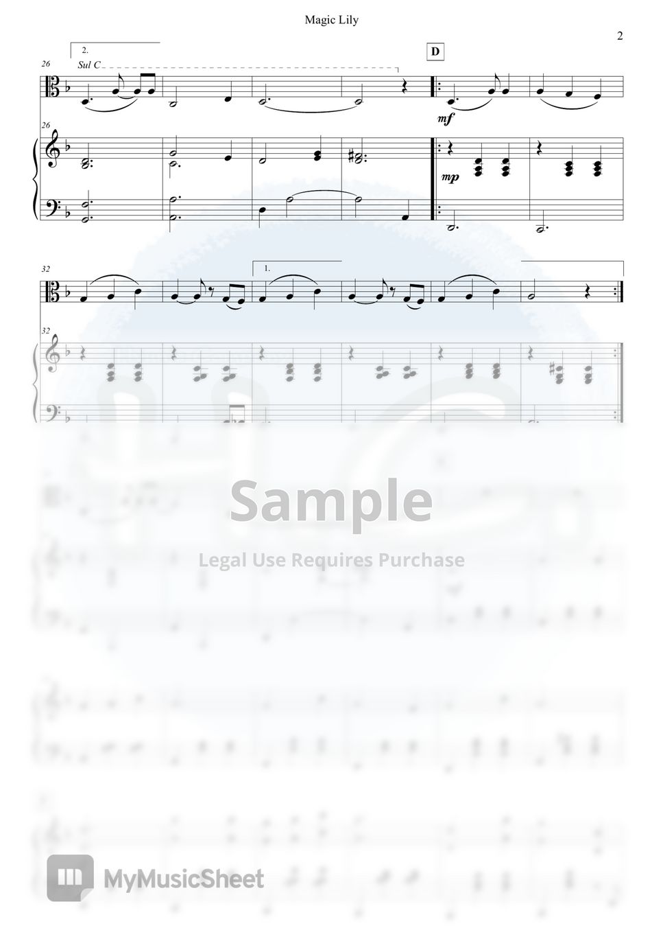 안예은 - 상사화 for Viola & Piano by Hyun's Company