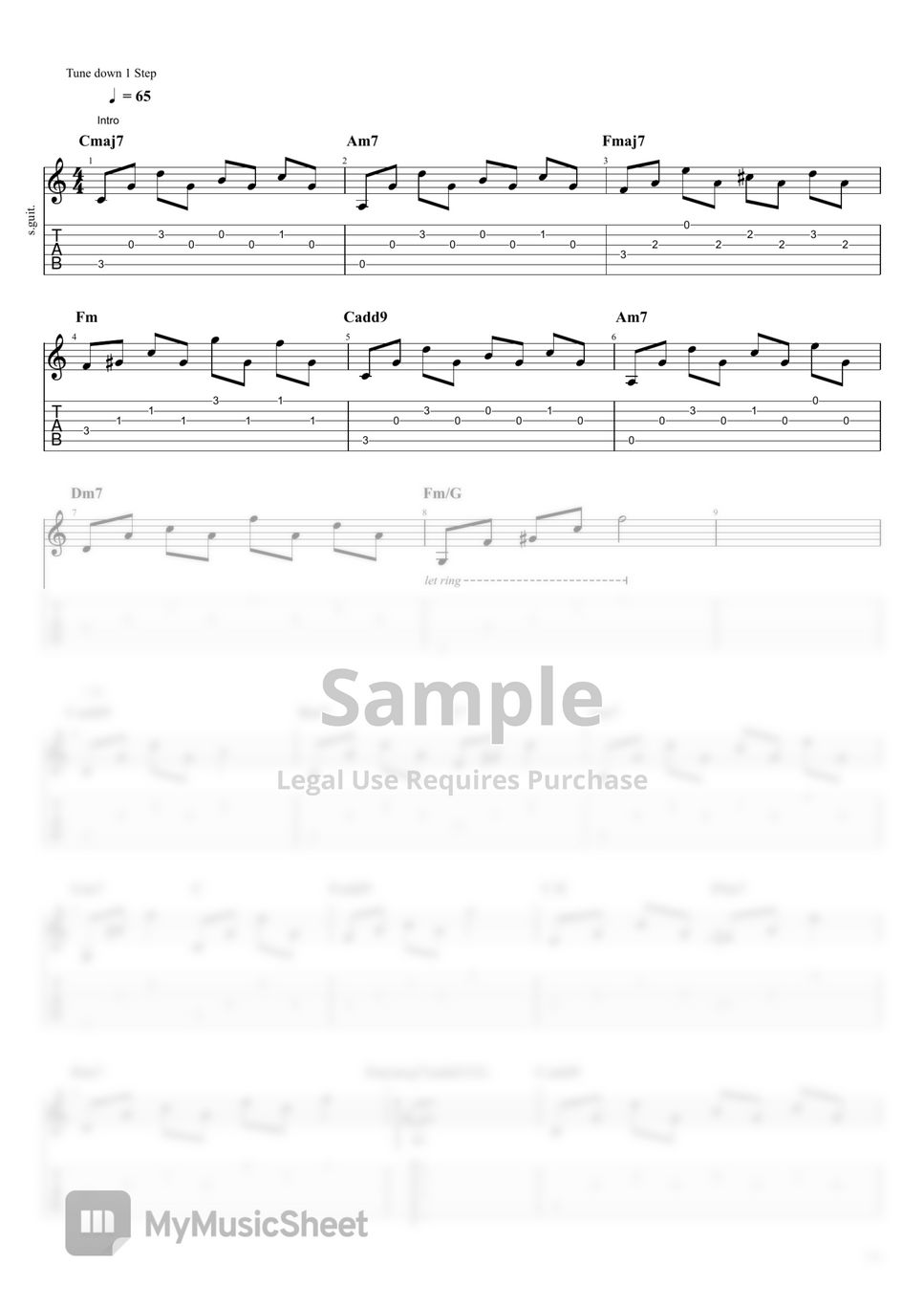 Crowd Lu - Your Name Engraved Herein (Guitar tab C Key) by Ash