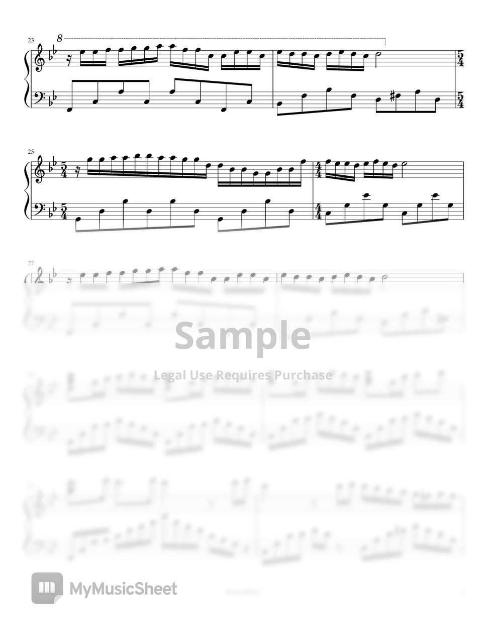 Paul de Senneville - Mariage d'Amour by Scores4piano