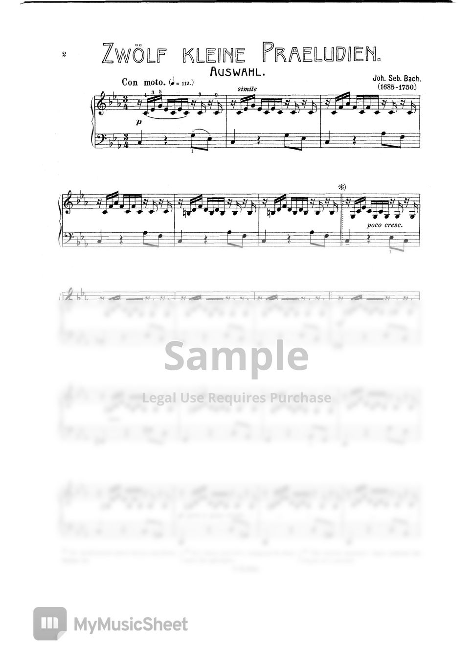 bach - bach bwv 999 Sheets by wyn