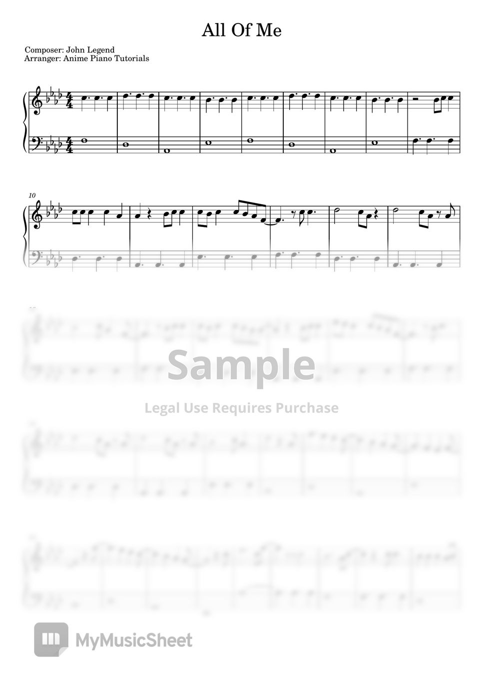 Play John Legend All Of Me