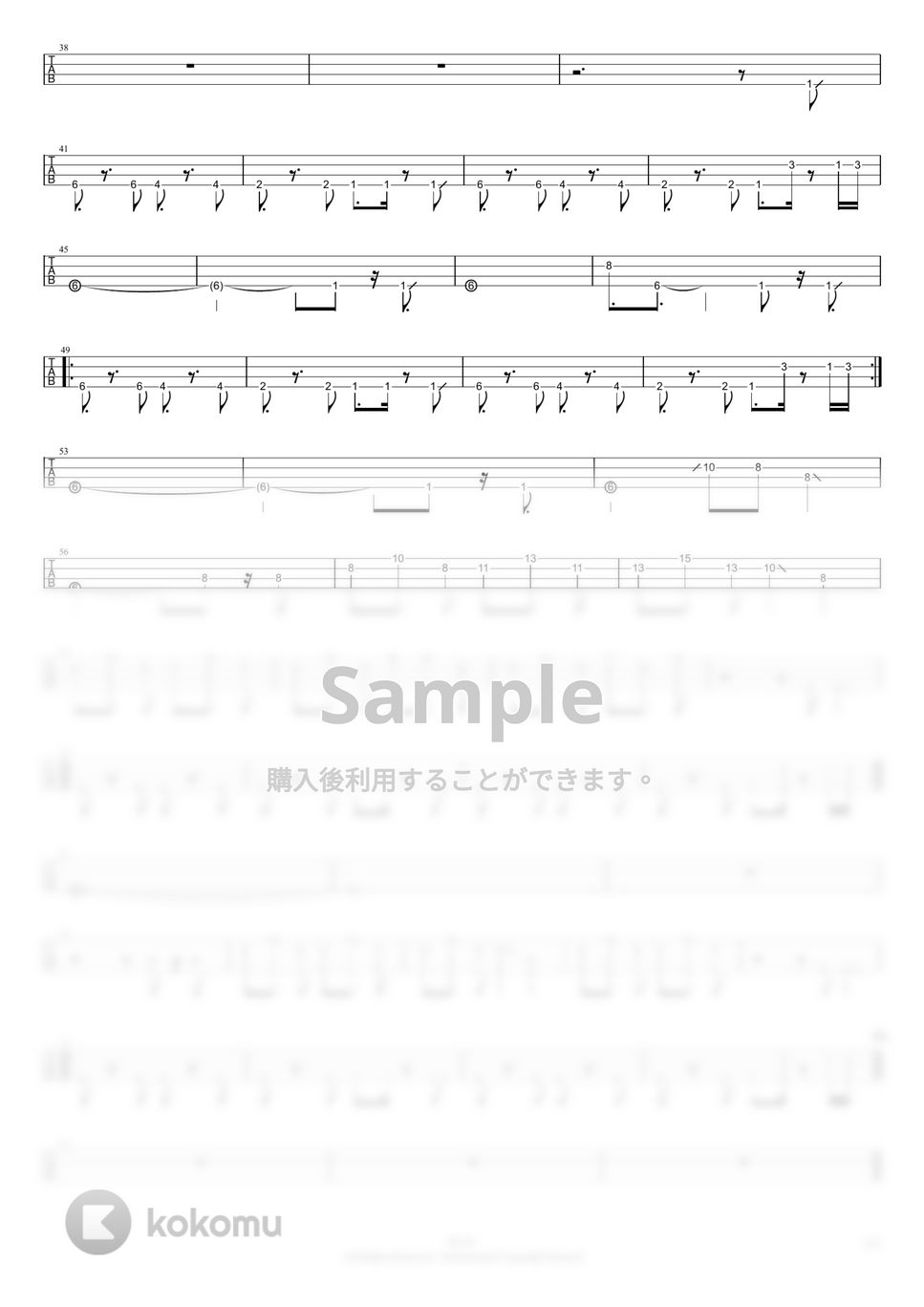 SEKAI NO OWARI - Habit (4弦ベースのTAB譜です。) by RiAN