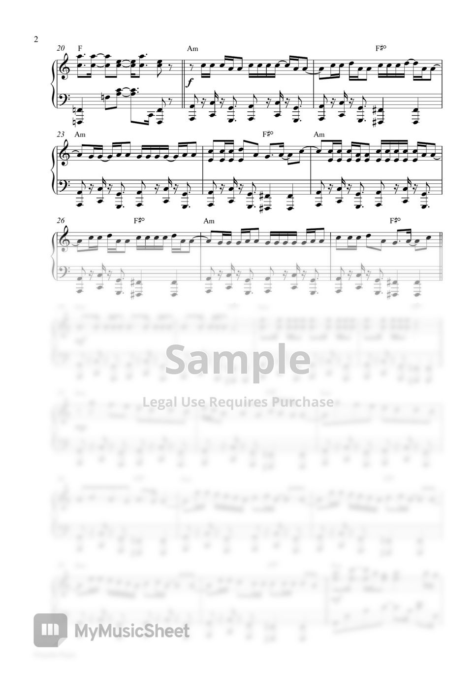 LE SSERAFIM - FEARLESS (Piano Sheet) by Pianella Piano