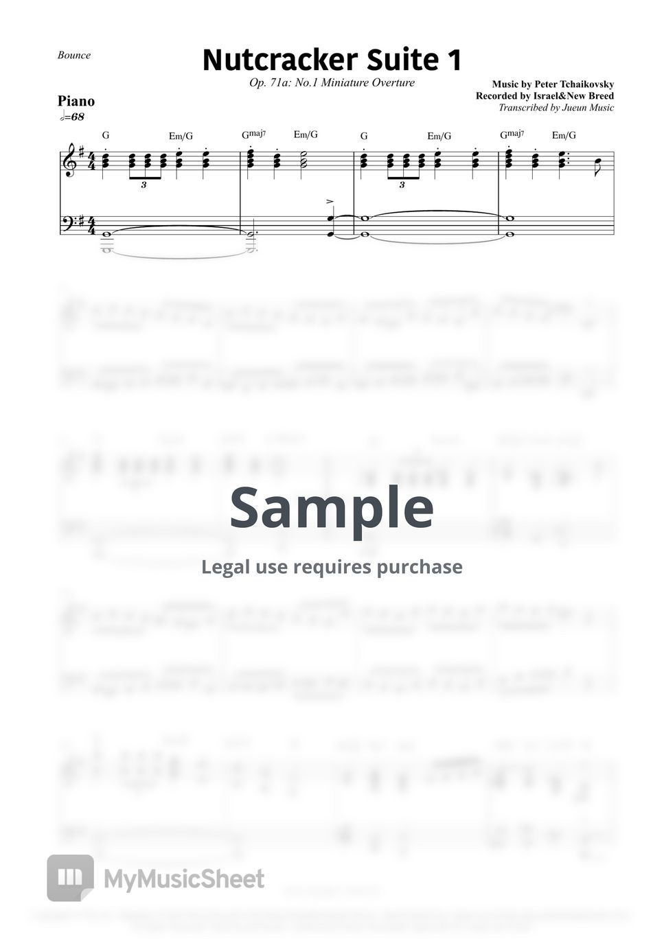 Israel&New Breed - Nutcracker Suite1 Sheets by Jueun Music