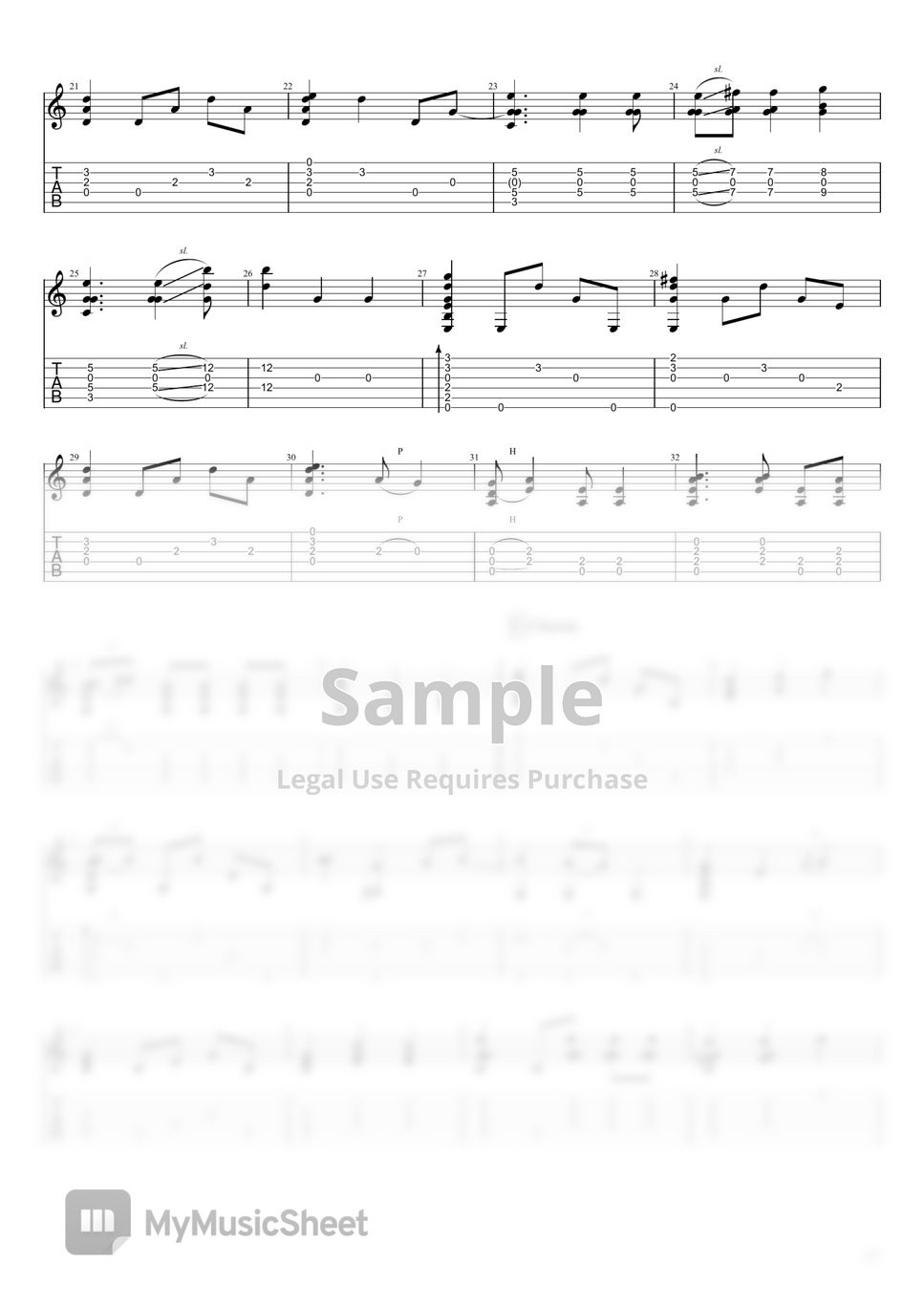 Alter Bridge Wonderful Life (Fingerstyle) Sheet by ToraPlaysGuitar