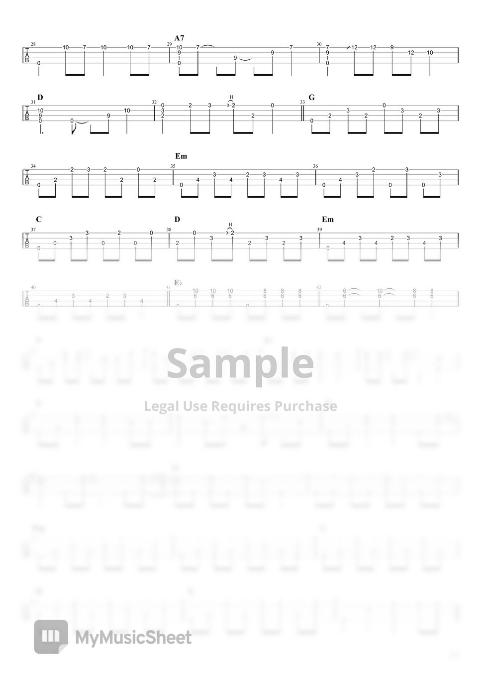 sting Every Breath You Take (Solo Ukulele / HighG) Sheets by Hironari