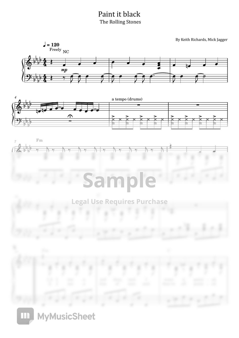 Keith Richards, Mick Jagger Paint it black (The Rolling Stones For