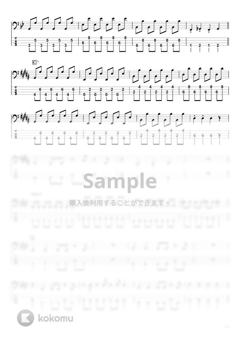 DECO*27 x ピノキオピー - デビルじゃないもん (ベースTAB譜☆4弦ベース対応) by swbass