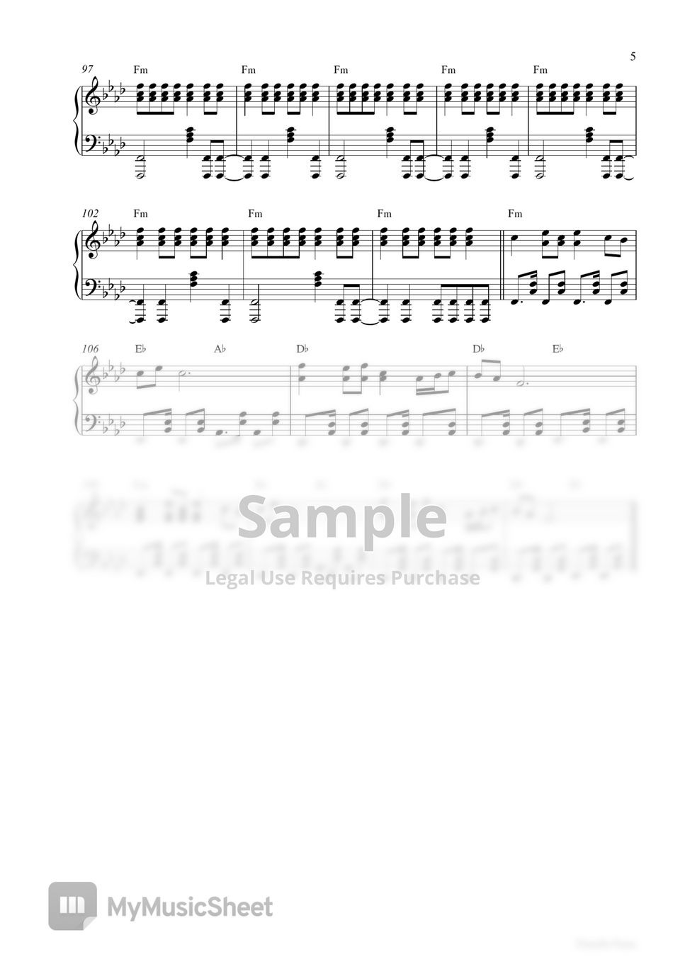 SEVENTEEN - Super (Piano Sheet) 楽譜 by Pianella Piano