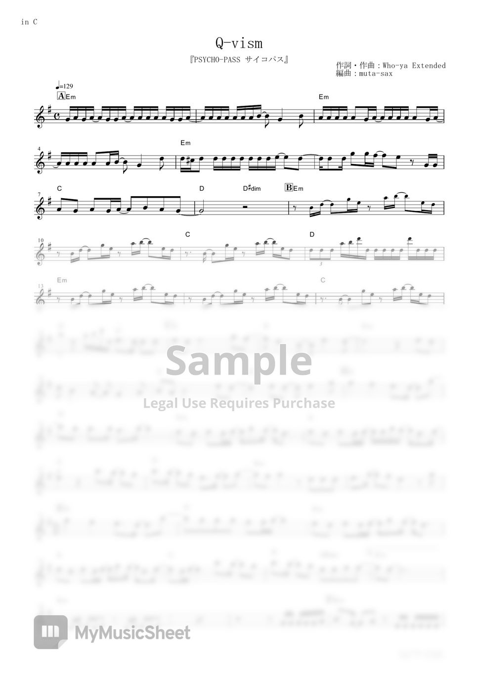 who-ya-extended-q-vism-psycho-pass-in-c-sheets-by-muta-sax