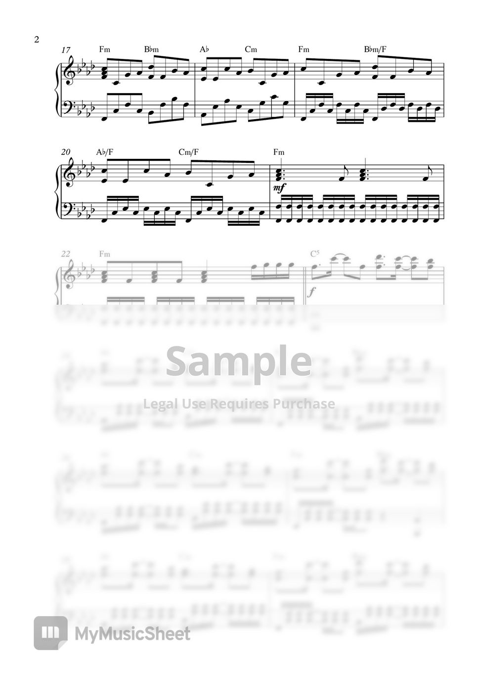 Alan Walker & ISAK - Sorry (Piano Sheet) by Pianella Piano