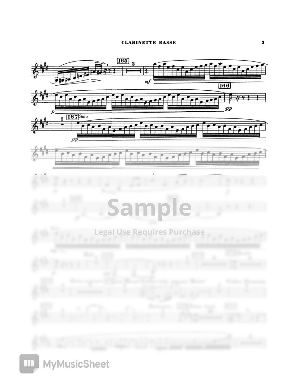 M.Ravel - Ravel, Daphnis et Chloé Suite No. 2 (B. Cl.) by Original Sheet