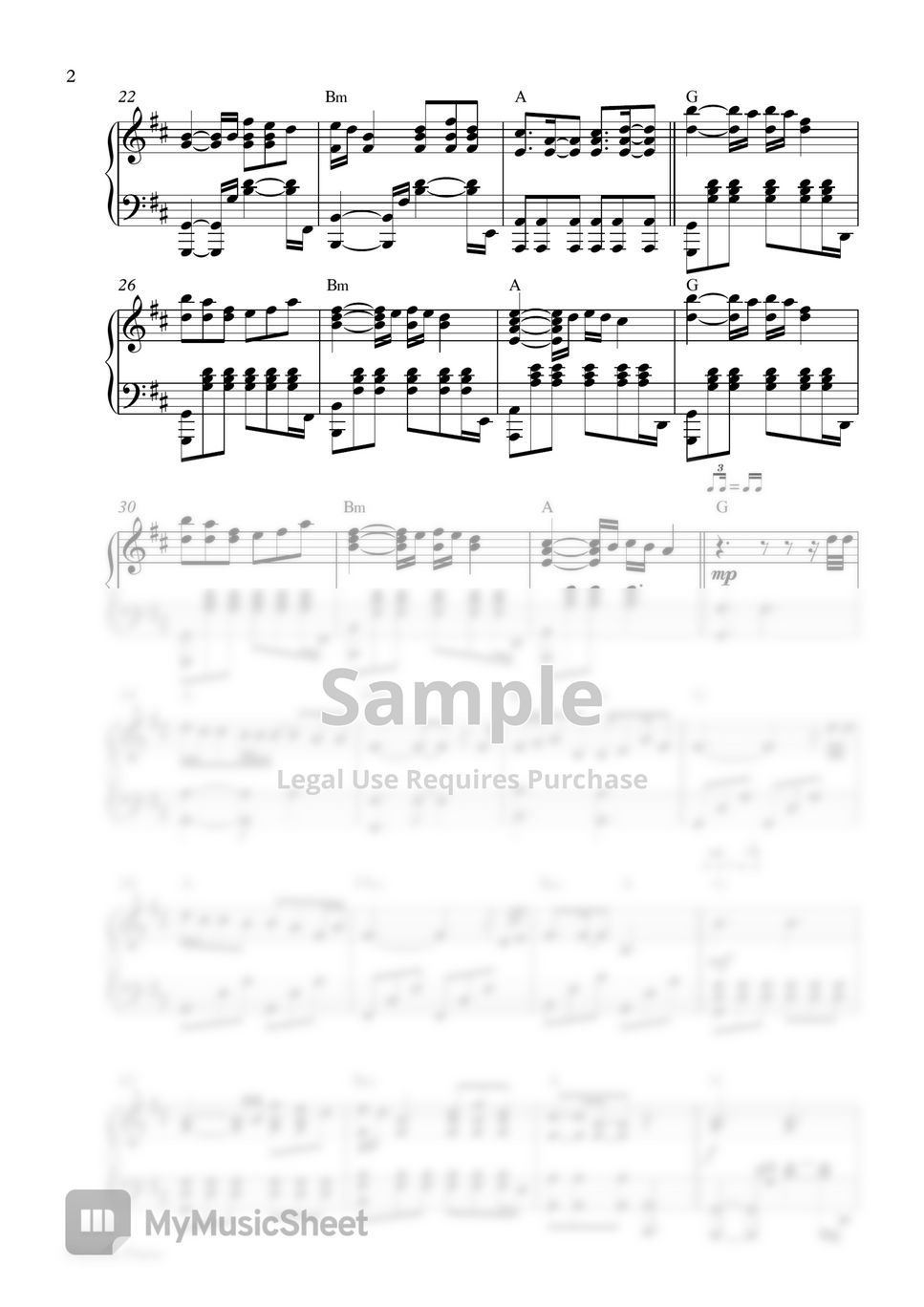 Lauv feat. BTS - WHO (Piano Sheet) by Pianella Piano