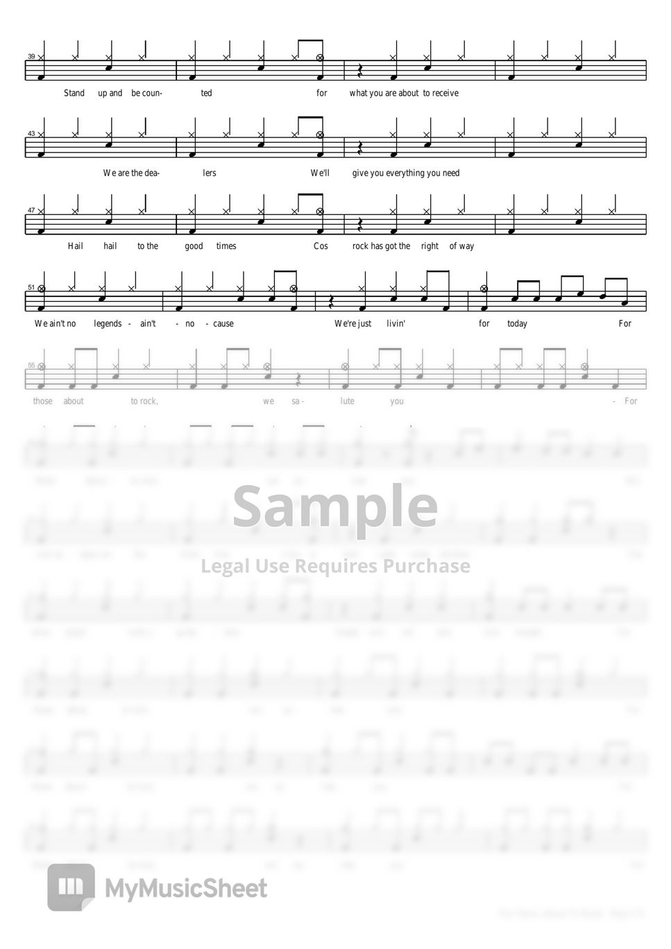 ACDC For Those About To Rock Sheets by COPYDRUM