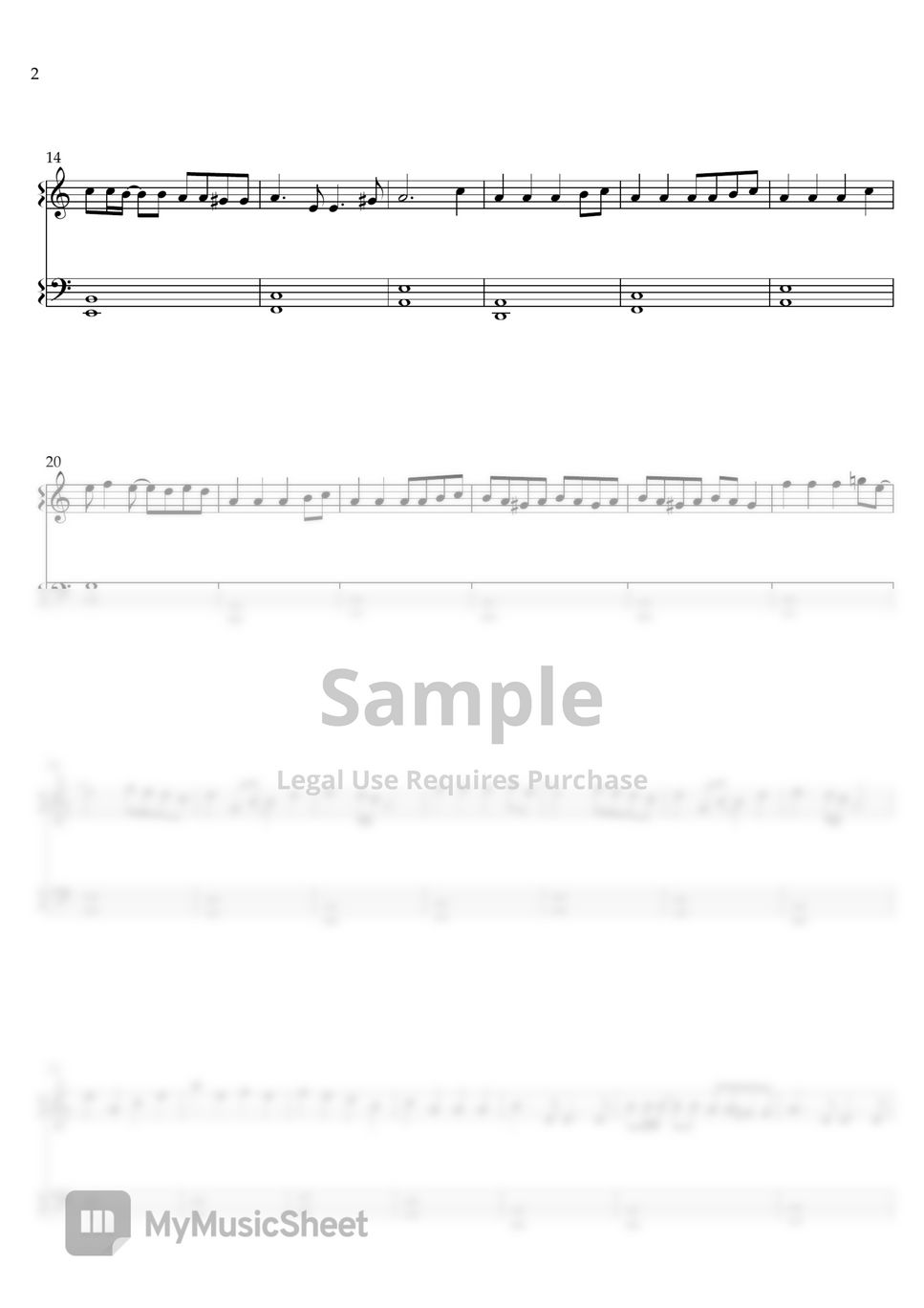 lady-gaga-bloody-mary-easy-version-sheets-by-c-music