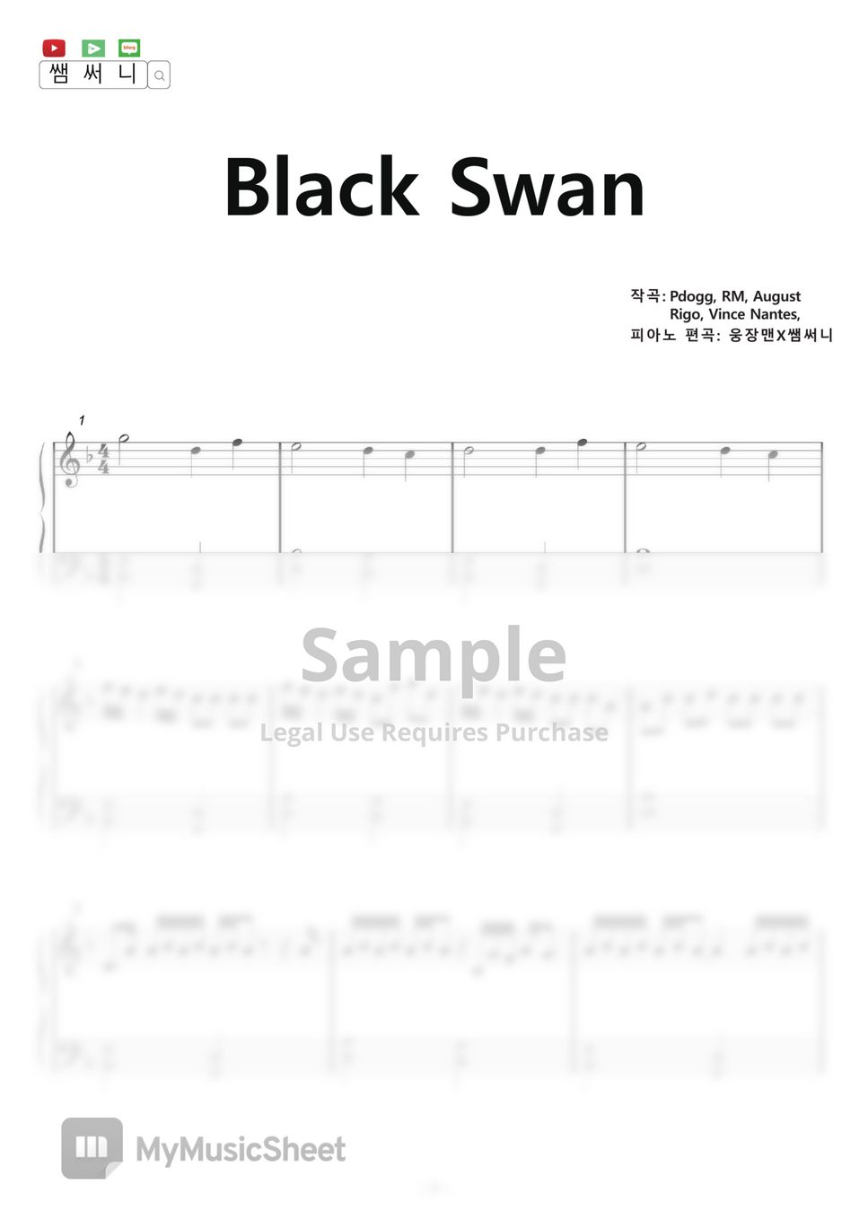BTS - Black Swan (Piano iPad) by samsunny