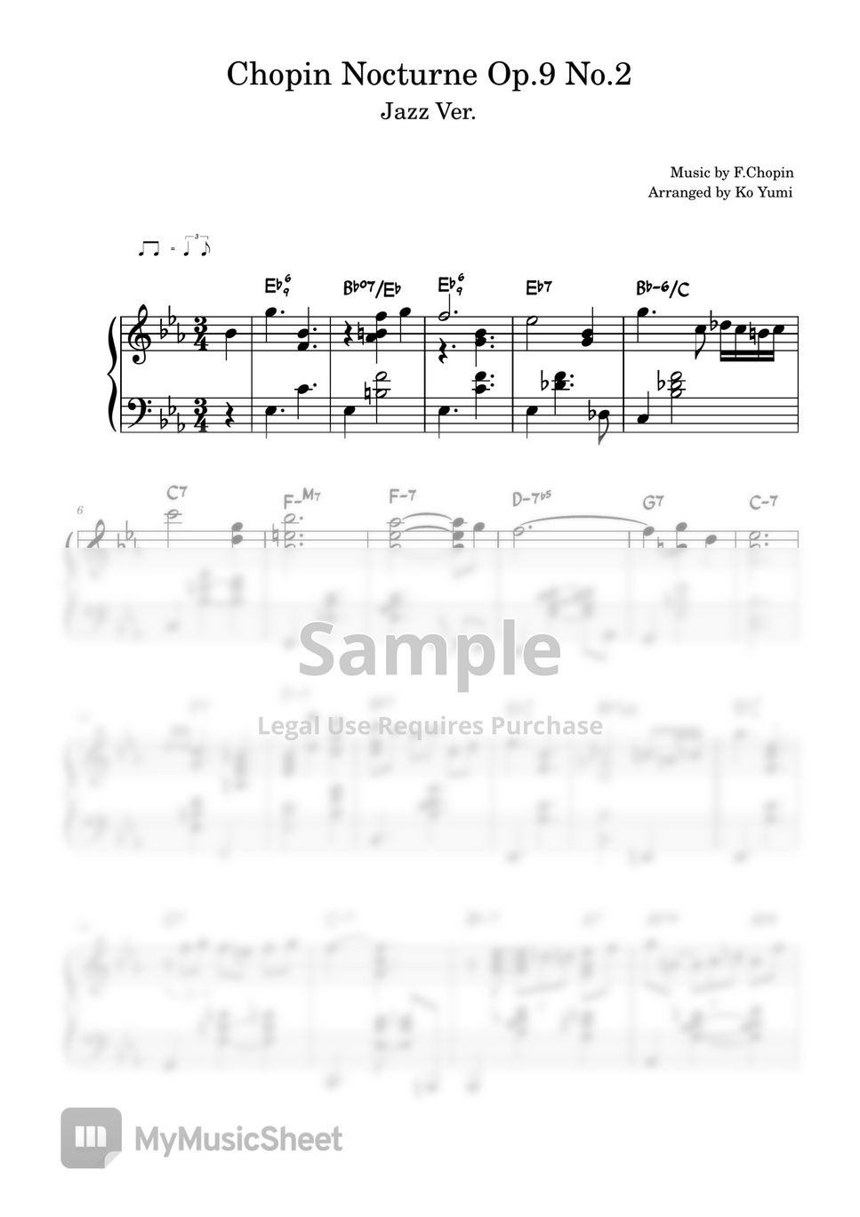 Chopin - Nocturne Op.2 No.2 (Jazz Ver.) by KoYumi Music