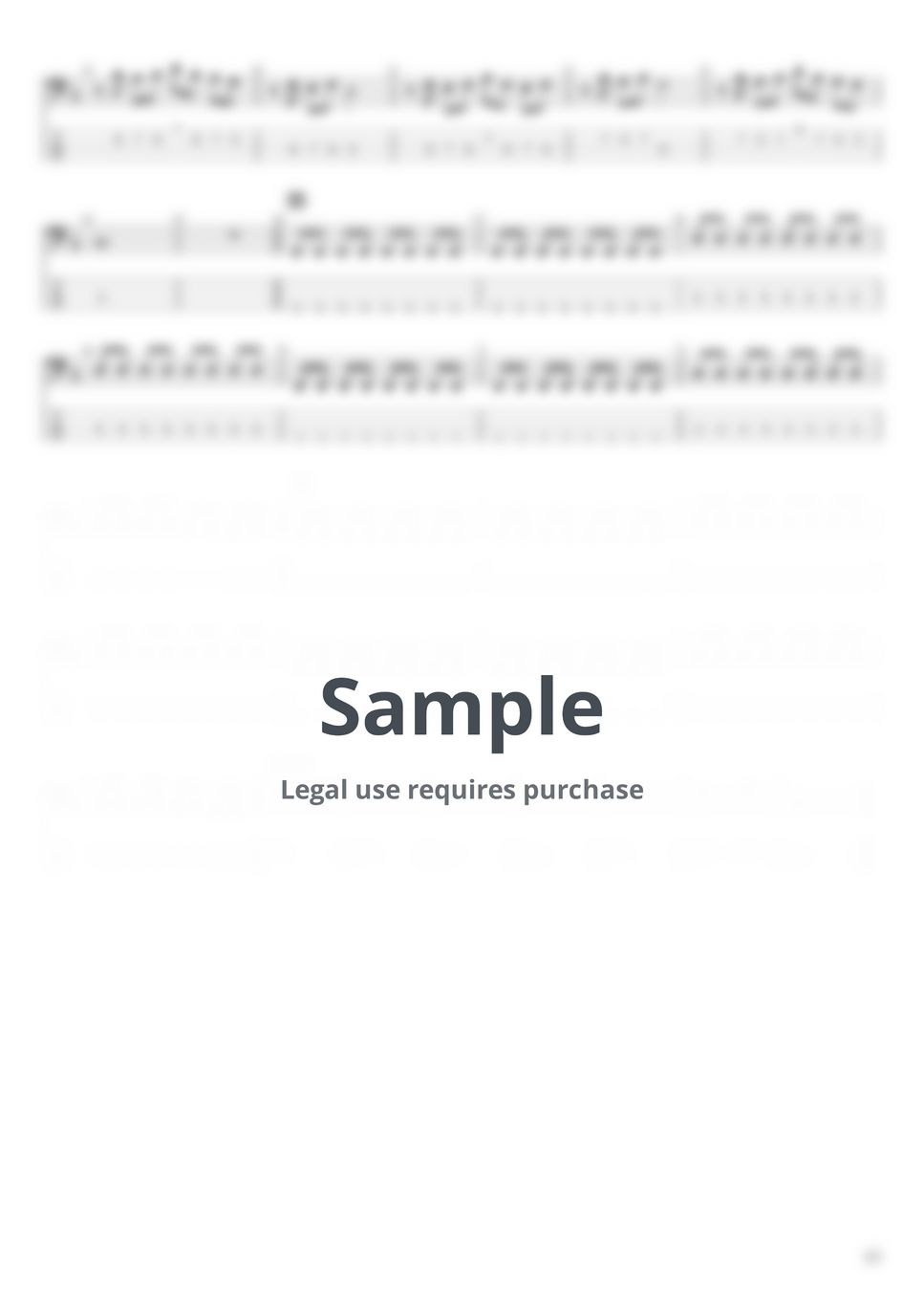 Alan Walker Hero ft. Sasha Alex Sloan Tab + 1staff by BassBlur