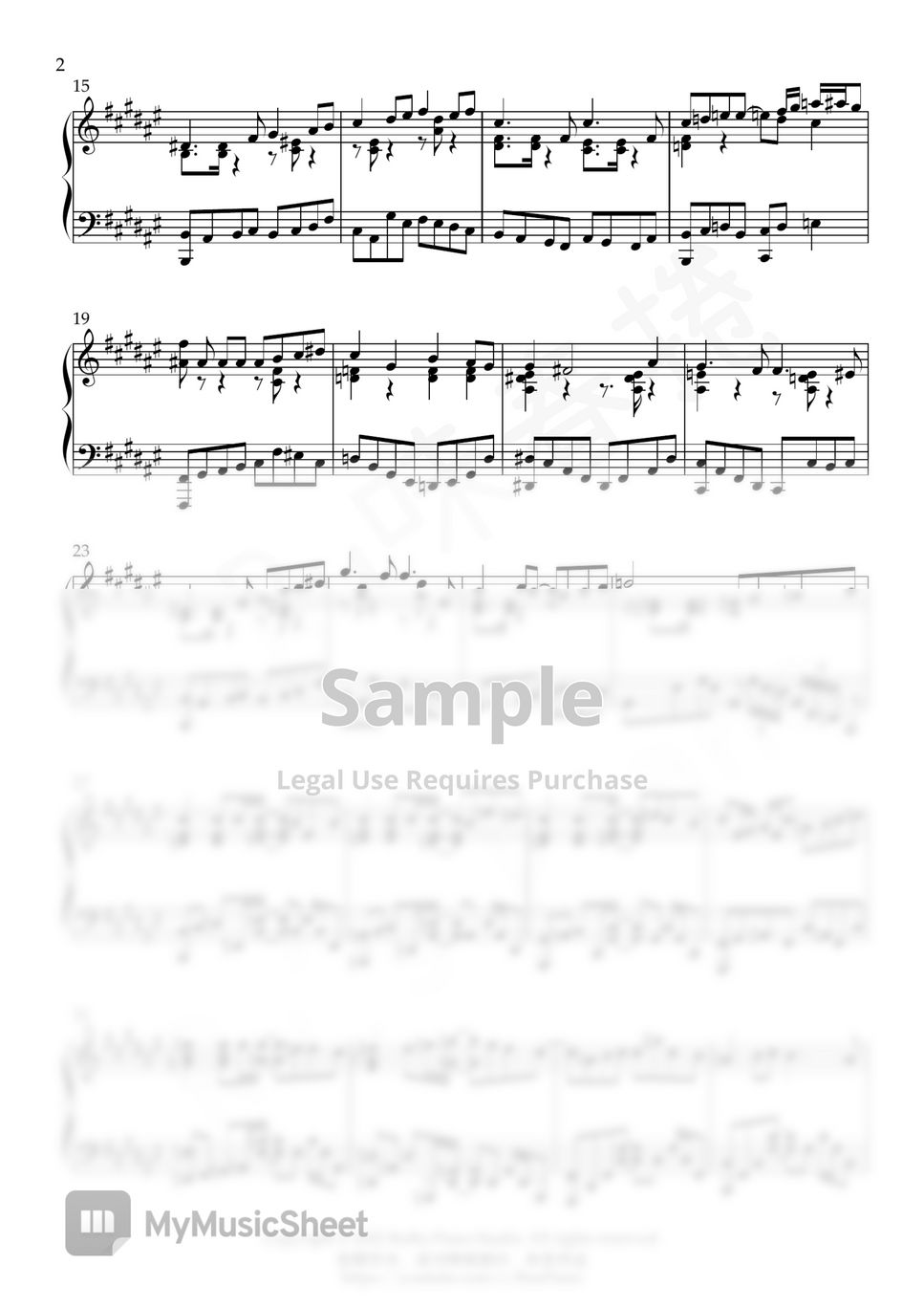 SPY×FAMILY 間諜家家酒 OP Mixed Nuts Sheets by Ru's Piano