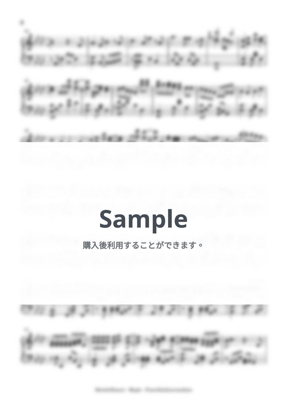 大森元貴 - メイプル(intermediate, piano) by Mopianic
