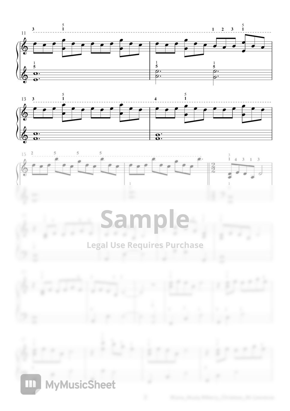 Ryuichi Sakamoto - Merry Christmas Mr.Lawrence (Easy Piano Sheet) by Lava