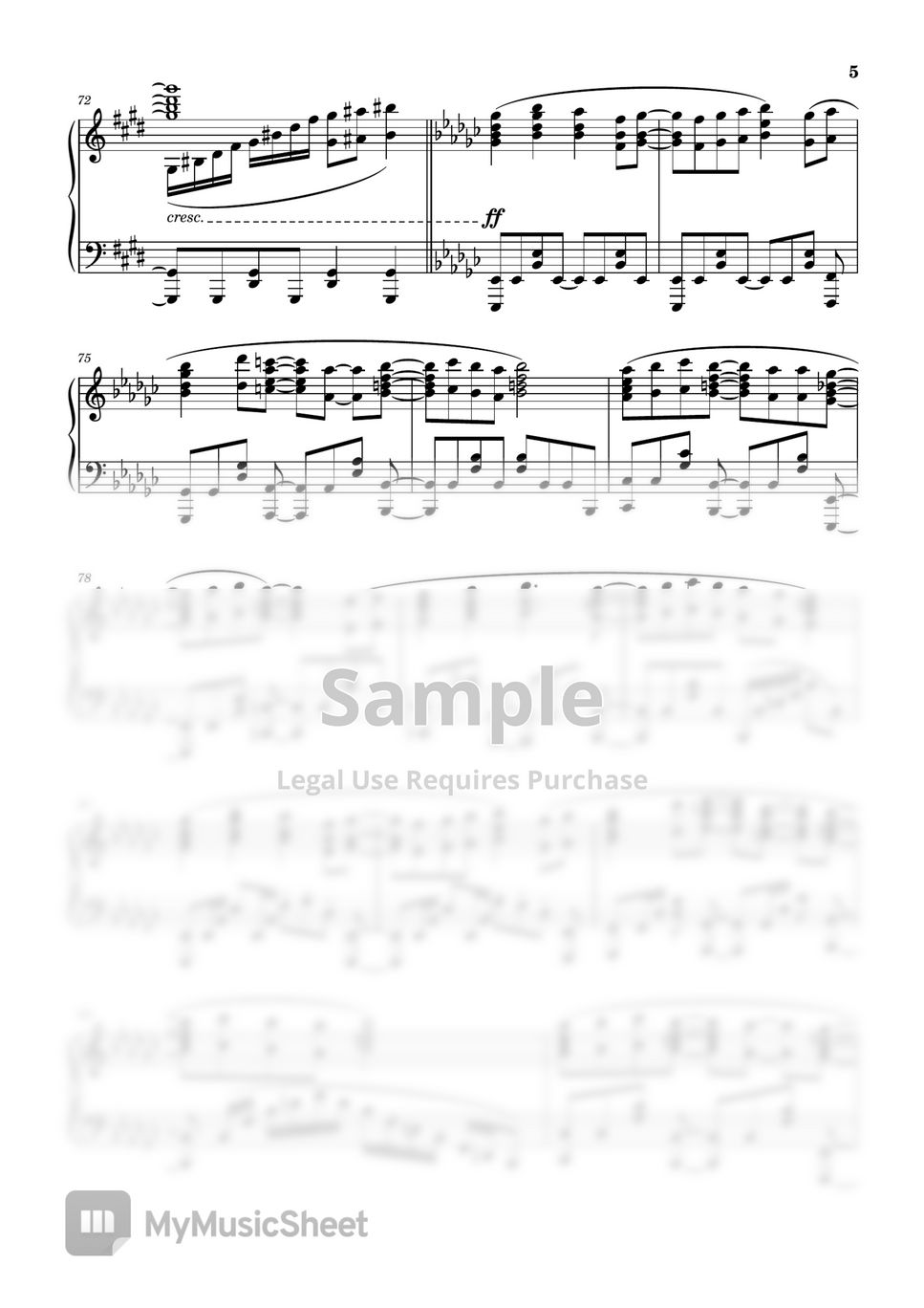 LiSA - Shirogane by Piano VI