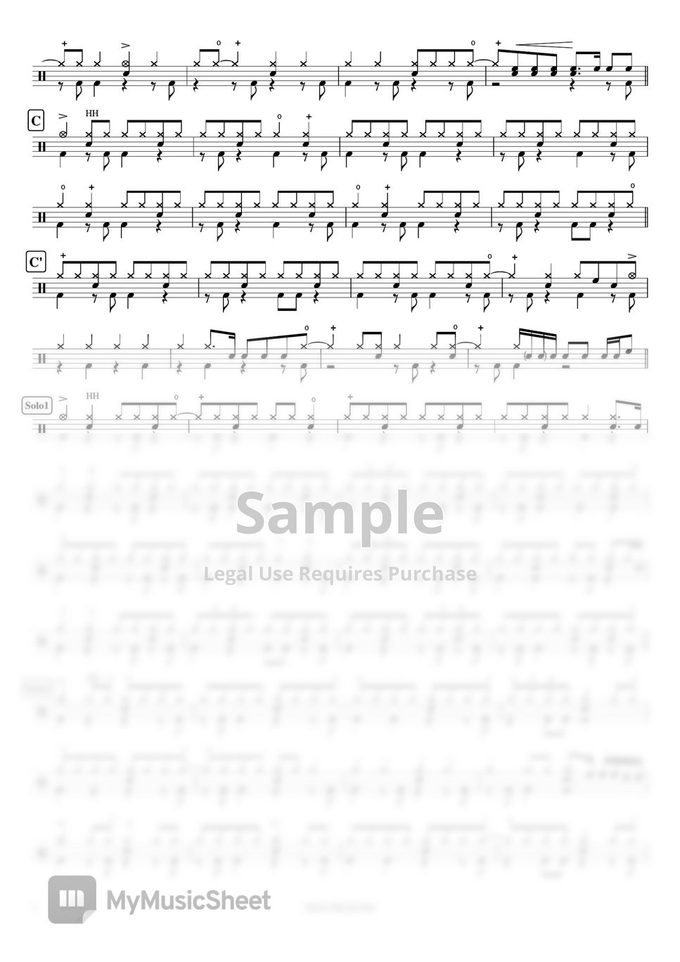 MALTA - HIGH PRESSURE by Cookai's J-pop Drum sheet music!!!