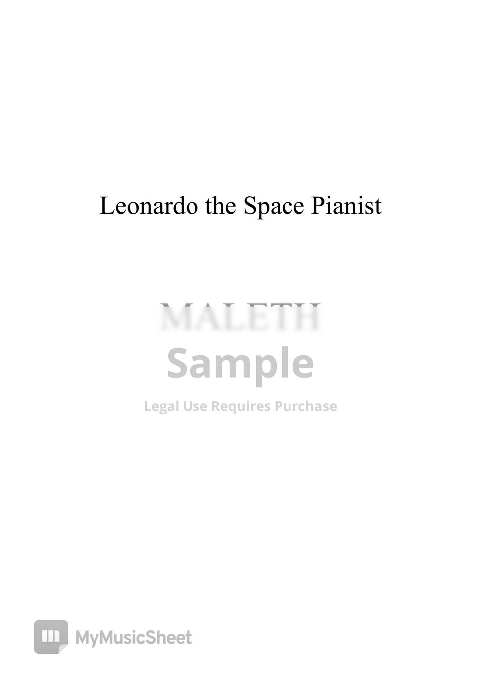 Leonardo the Space Pianist - Maleth (Piano solo composition) by Leonardo Barilaro