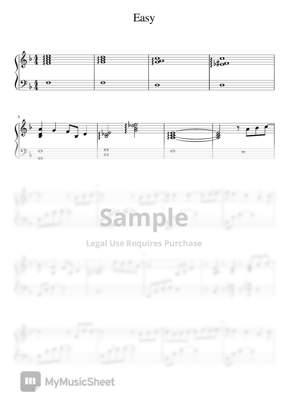 Mac Ayres - Easy Piano sheet