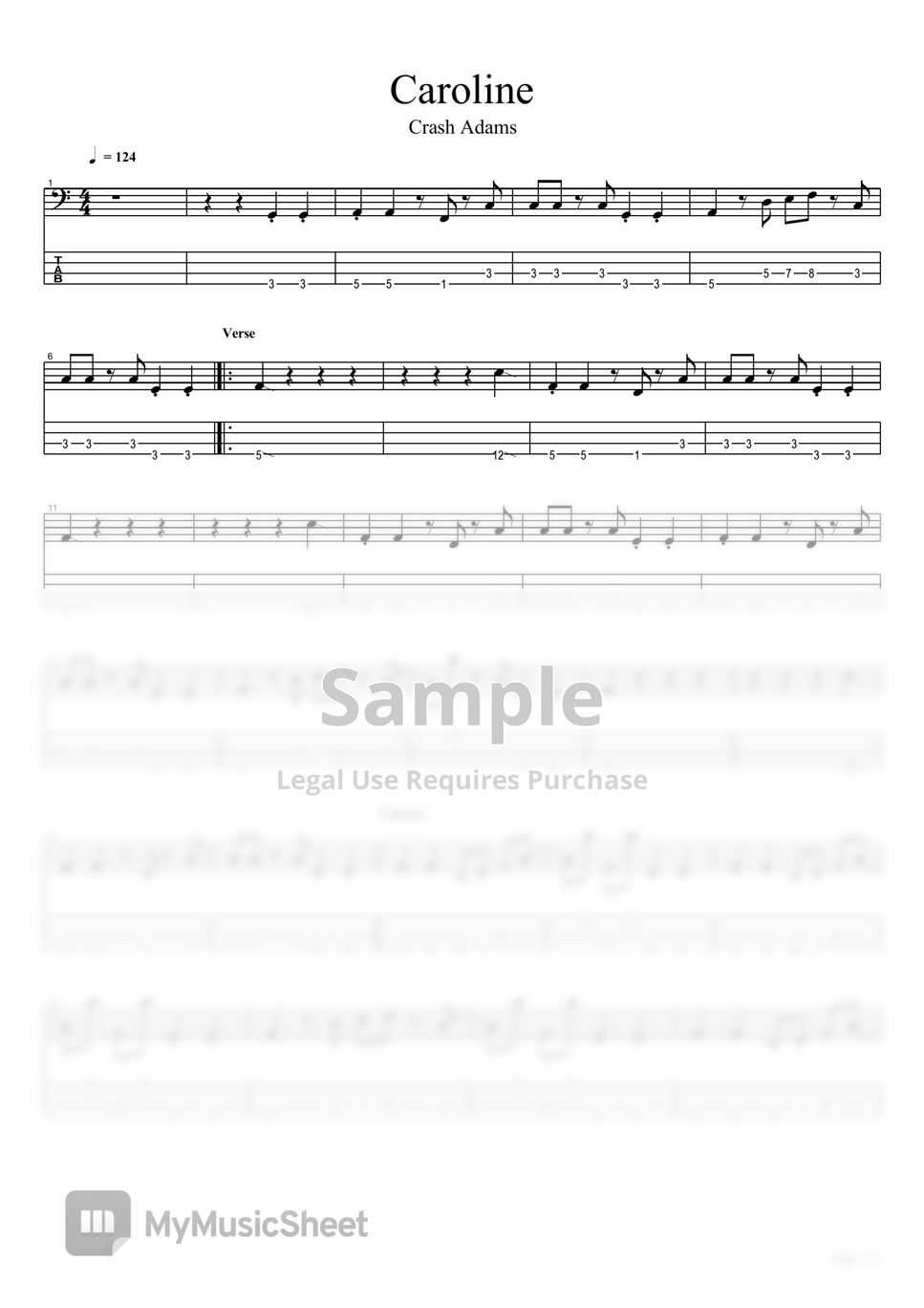 Crash Adams Caroline Tab + 1staff by TUNA CRACKER