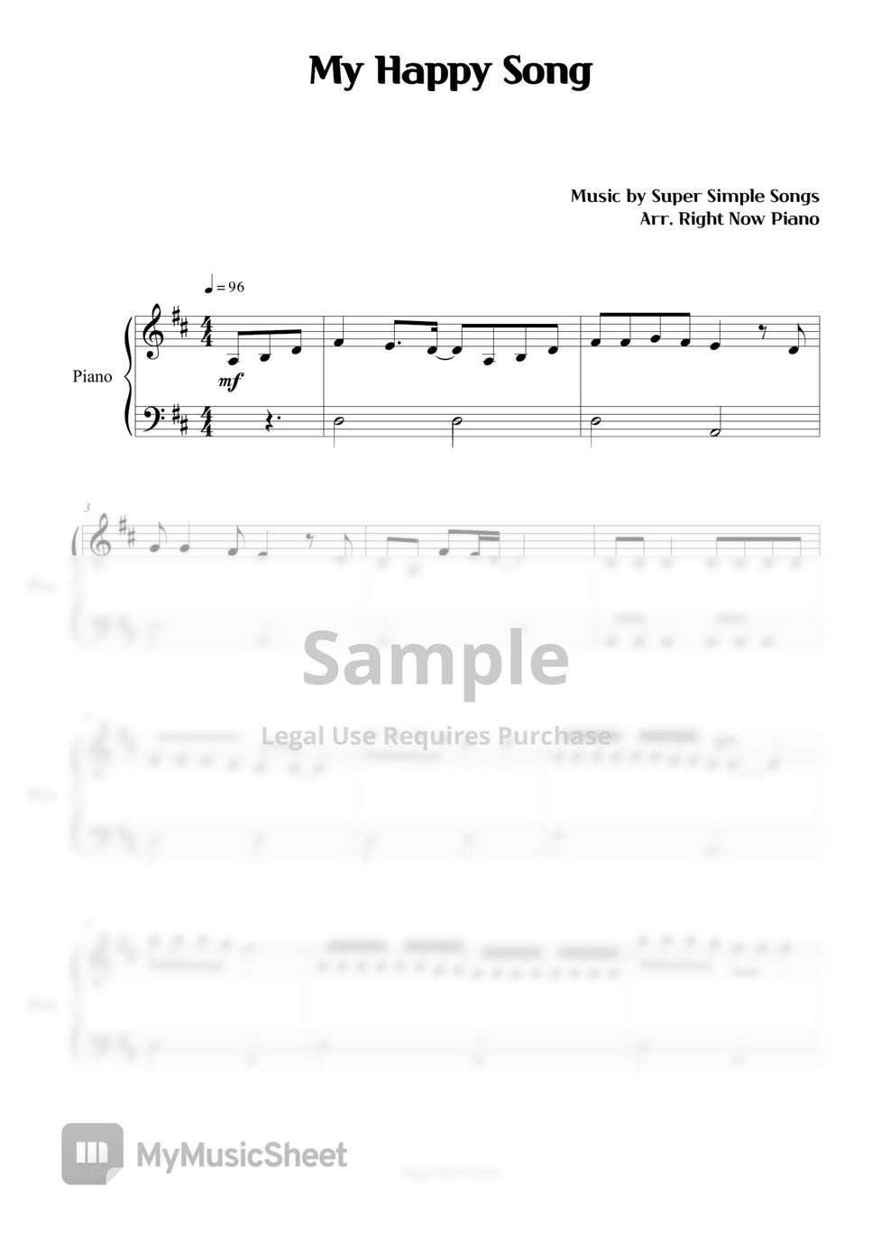 super-simple-songs-my-happy-song-sheets-by-right-now-piano