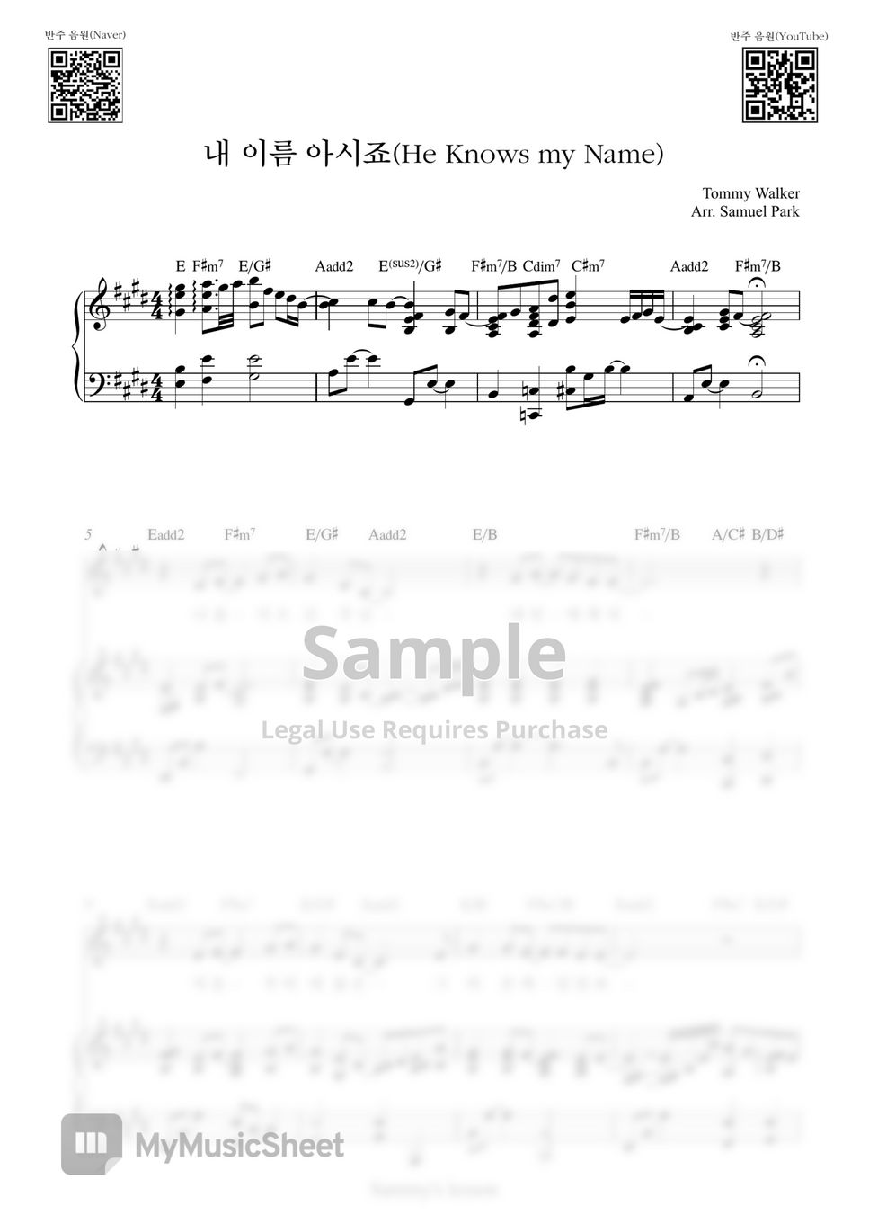 Tommy walker he knows my name ver 2 piano cover by