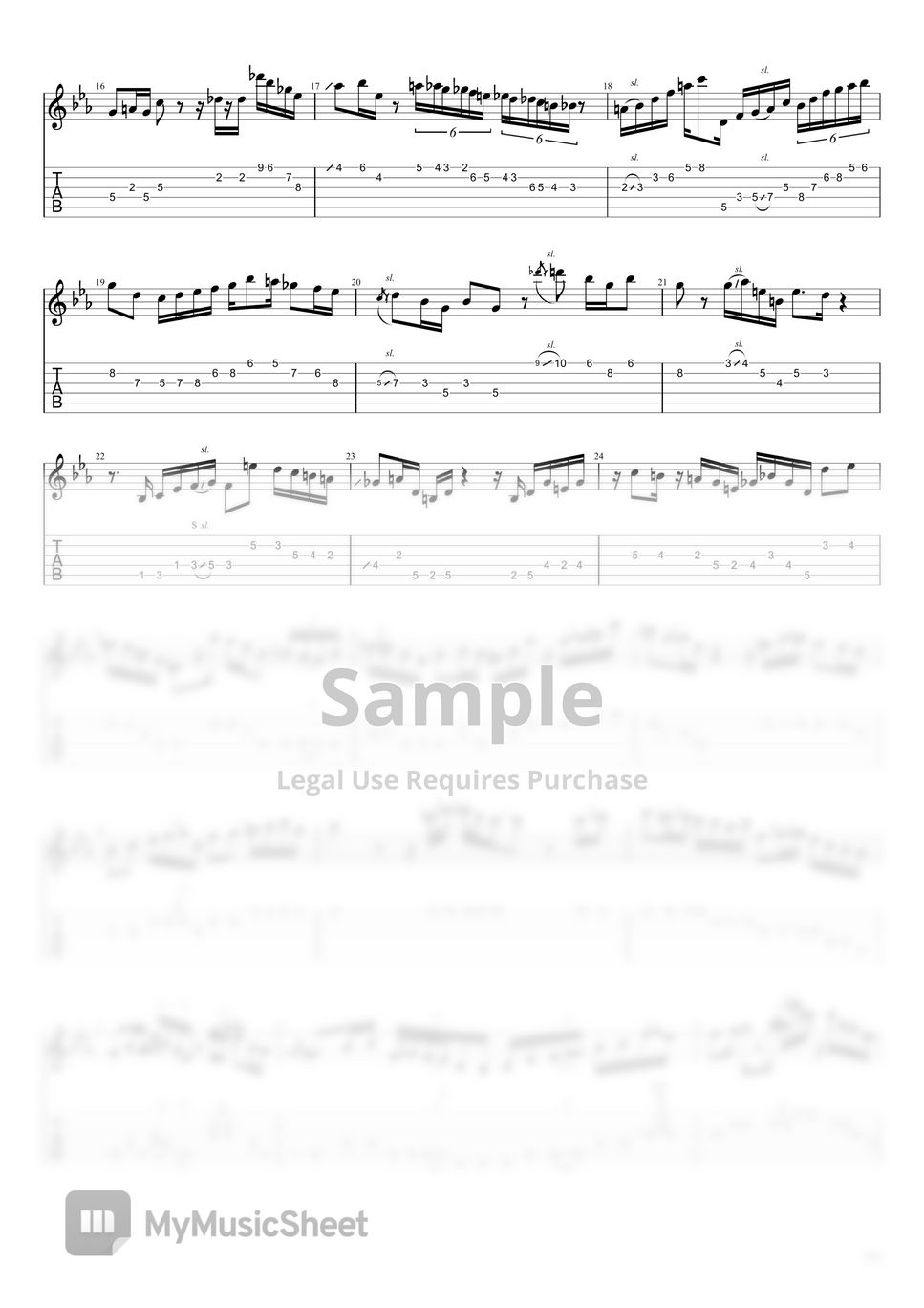 larry carlton mulberry street (solo) Sheets by chanyang