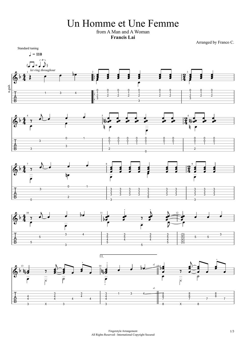 francis-lai-un-homme-et-une-femme-a-man-a-woman-fingerstyle