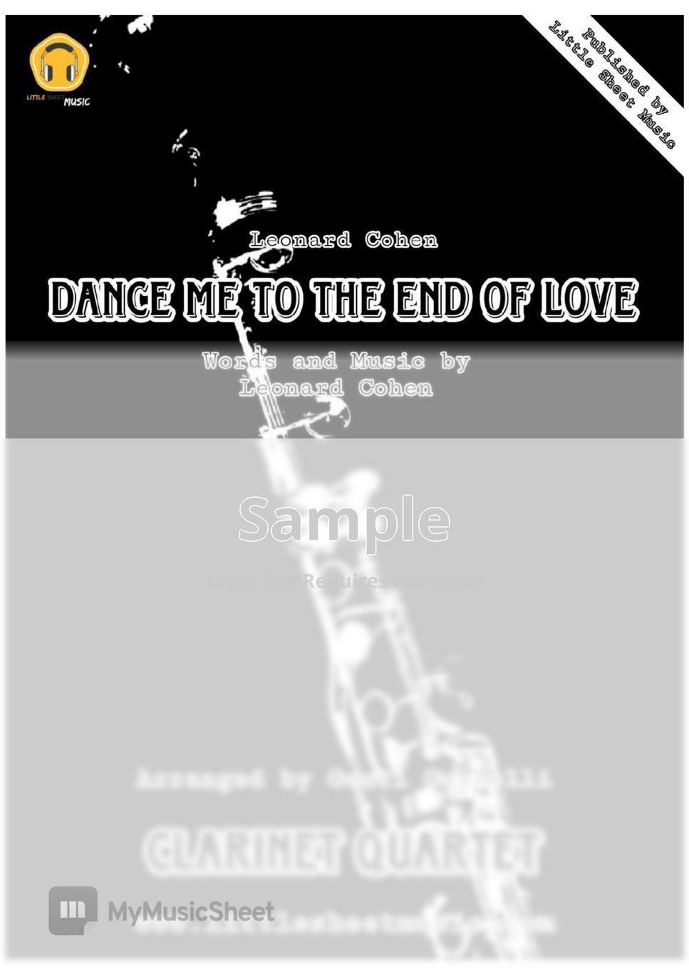 Leonard Cohen - Dance Me To The End Of Love (Clarinet Quartet) by Genti Guxholli